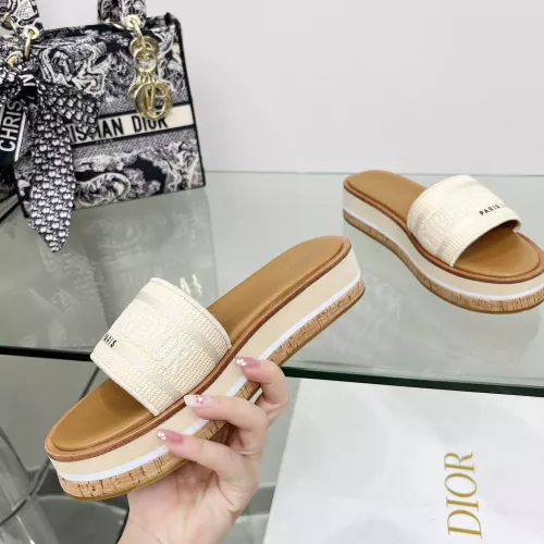 Replica Christian Dior Slippers For Women #1371699 $100.00 USD for Wholesale