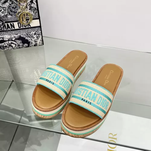 Replica Christian Dior Slippers For Women #1371704 $100.00 USD for Wholesale