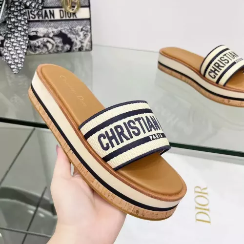 Replica Christian Dior Slippers For Women #1371708 $100.00 USD for Wholesale