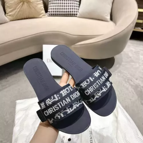 Replica Christian Dior Slippers For Women #1371744 $76.00 USD for Wholesale