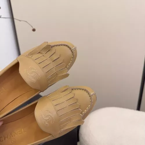 Replica Chanel Leather Shoes For Women #1371944 $112.00 USD for Wholesale