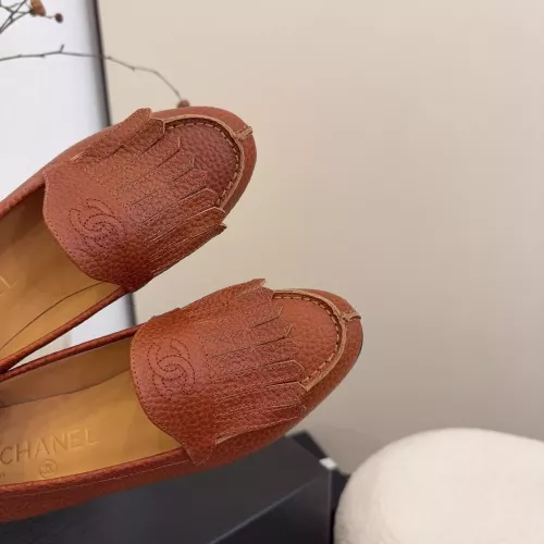 Replica Chanel Leather Shoes For Women #1371945 $112.00 USD for Wholesale