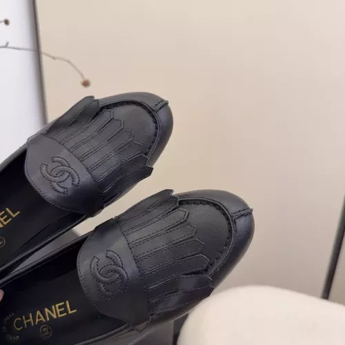Replica Chanel Leather Shoes For Women #1371946 $112.00 USD for Wholesale
