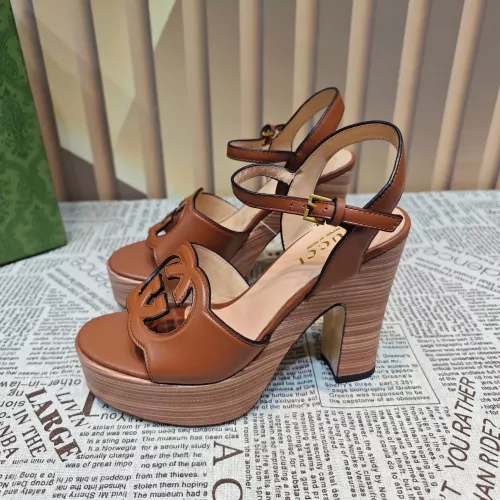Replica Gucci Sandal For Women #1372079 $100.00 USD for Wholesale