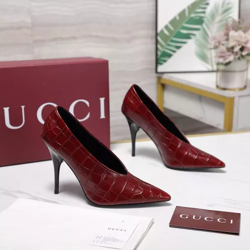 Replica Gucci High-Heeled Shoes For Women #1372094 $125.00 USD for Wholesale