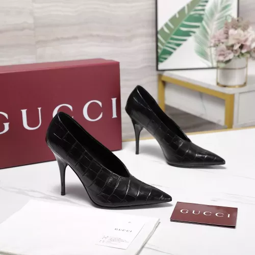 Replica Gucci High-Heeled Shoes For Women #1372096 $125.00 USD for Wholesale