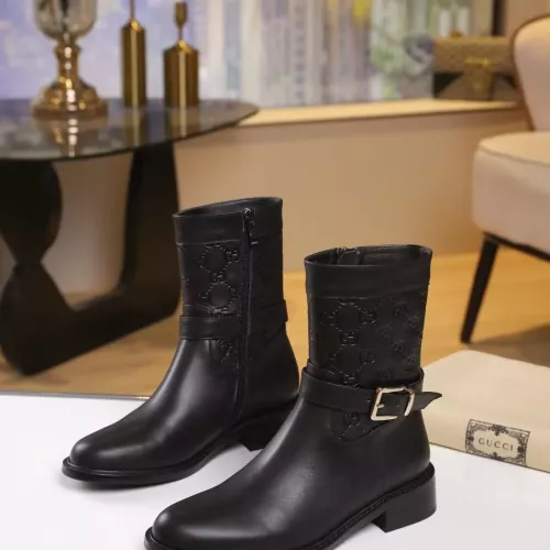 Replica Gucci Boots For Women #1372120 $100.00 USD for Wholesale