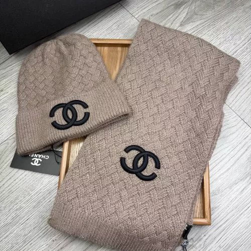 Chanel Hat and Scarf Set #1372151 $52.00 USD, Wholesale Replica Chanel Hat and Scarf and Glove Set