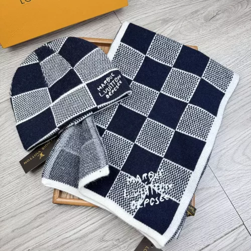 Louis Vuitton LV Hat and Scarf Set #1372158 $52.00 USD, Wholesale Replica Louis Vuitton LV Hat and Scarf and Glove Set