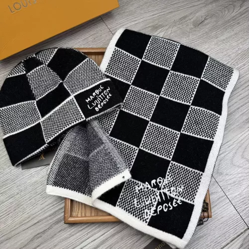 Louis Vuitton LV Hat and Scarf Set #1372159 $52.00 USD, Wholesale Replica Louis Vuitton LV Hat and Scarf and Glove Set