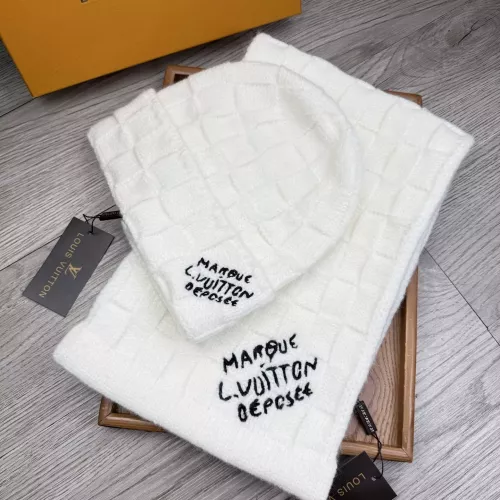 Louis Vuitton LV Hat and Scarf Set #1372165 $52.00 USD, Wholesale Replica Louis Vuitton LV Hat and Scarf and Glove Set