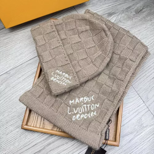 Louis Vuitton LV Hat and Scarf Set #1372166 $52.00 USD, Wholesale Replica Louis Vuitton LV Hat and Scarf and Glove Set