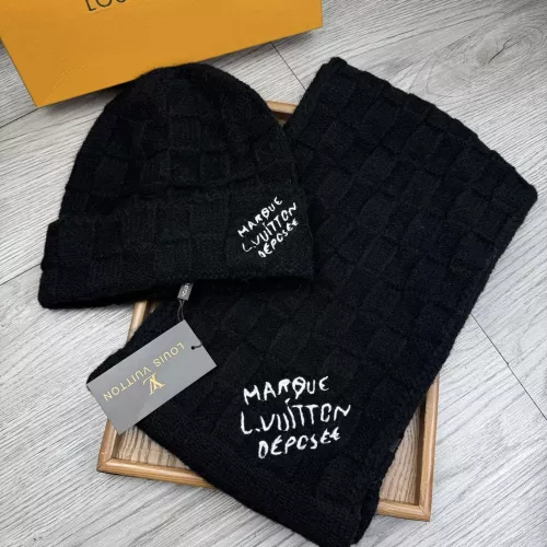 Louis Vuitton LV Hat and Scarf Set #1372168 $52.00 USD, Wholesale Replica Louis Vuitton LV Hat and Scarf and Glove Set