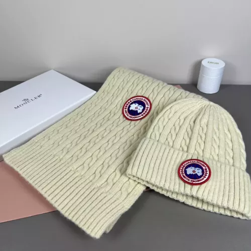 Canada Goose Hat and Scarf Set #1372568 $42.00 USD, Wholesale Replica Canada Goose Hat and Scarf and Glove Set