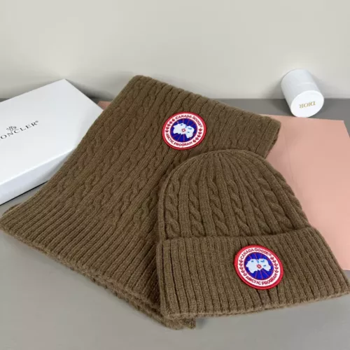 Canada Goose Hat and Scarf Set #1372570 $42.00 USD, Wholesale Replica Canada Goose Hat and Scarf and Glove Set