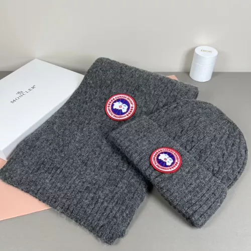 Canada Goose Hat and Scarf Set #1372574 $42.00 USD, Wholesale Replica Canada Goose Hat and Scarf and Glove Set