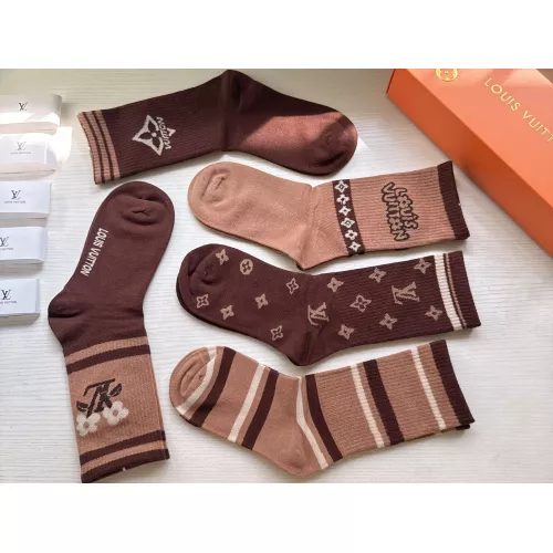 Replica Louis Vuitton LV Socks For Women #1372593 $29.00 USD for Wholesale