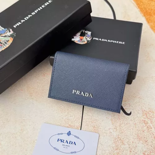 Prada Wallets In Navy For Men #1372655 $34.00 USD, Wholesale Replica Prada Wallets