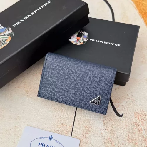 Prada Wallets In Navy For Men #1372662 $34.00 USD, Wholesale Replica Prada Wallets