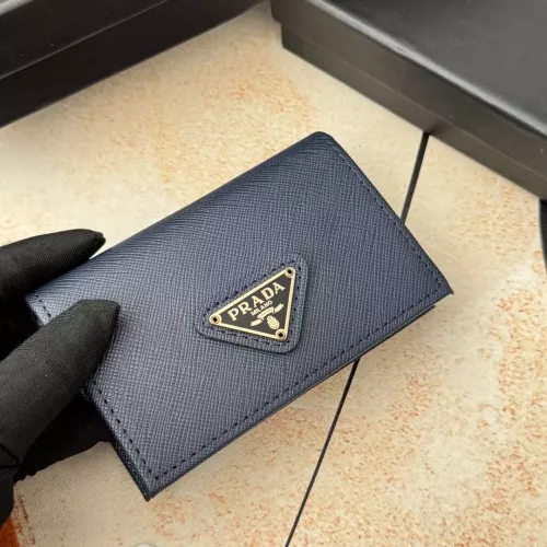 Prada Wallets In Navy For Men #1372663 $34.00 USD, Wholesale Replica Prada Wallets