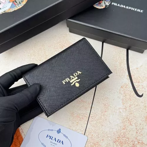 Prada Wallets In Black For Men #1372681 $34.00 USD, Wholesale Replica Prada Wallets