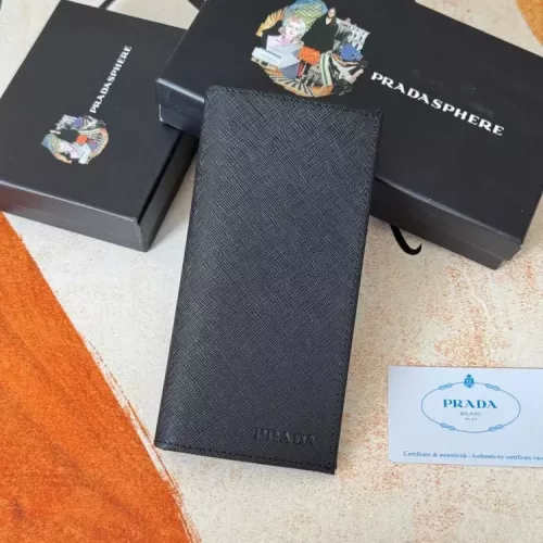 Prada Wallets In Black For Men #1372701 $40.00 USD, Wholesale Replica Prada Wallets