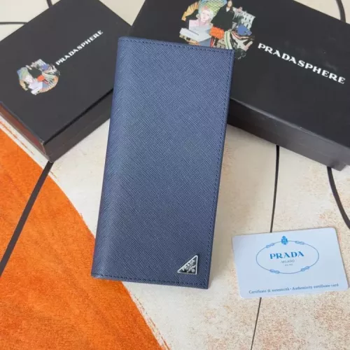 Prada Wallets In Navy For Men #1372708 $40.00 USD, Wholesale Replica Prada Wallets