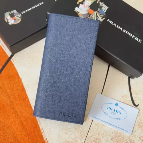 Prada Wallets In Navy For Men #1372710 $40.00 USD, Wholesale Replica Prada Wallets