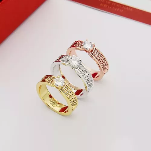 Replica Cartier Rings In Rose Gold #1372990 $25.00 USD for Wholesale