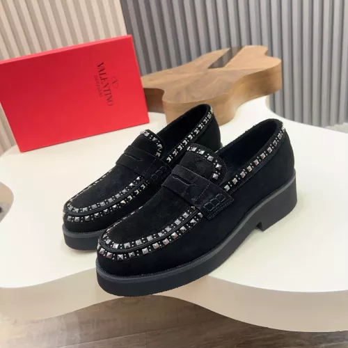Valentino Leather Shoes For Men #1373217 $128.00 USD, Wholesale Replica Valentino Leather Shoes