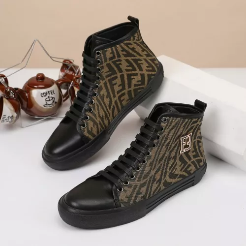 Fendi High Tops Casual Shoes For Men #1373356 $76.00 USD, Wholesale Replica Fendi High Tops Casual Shoes