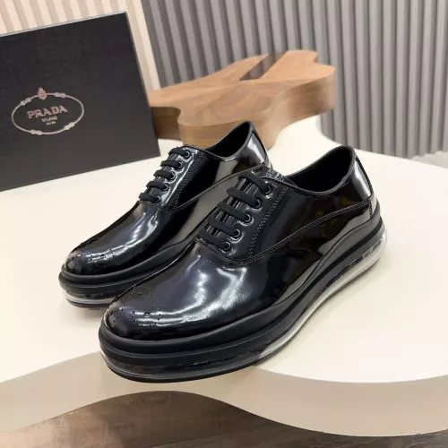 Prada Leather Shoes For Men #1373444 $155.00 USD, Wholesale Replica Prada Leather Shoes