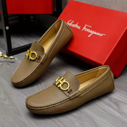 Salvatore Ferragamo Leather Shoes For Men #1373498 $82.00 USD, Wholesale Replica Salvatore Ferragamo Leather Shoes