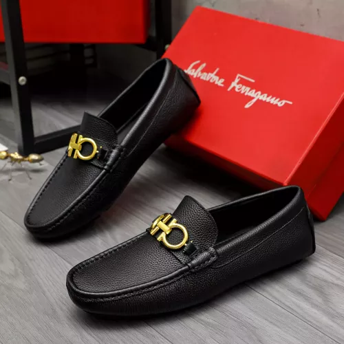 Salvatore Ferragamo Leather Shoes For Men #1373500 $82.00 USD, Wholesale Replica Salvatore Ferragamo Leather Shoes