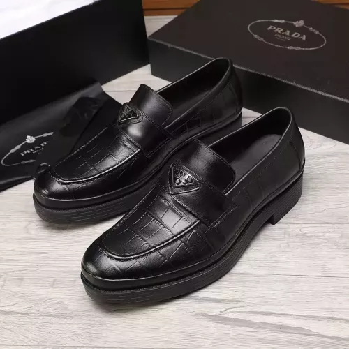 Prada Leather Shoes For Men #1373520 $102.00 USD, Wholesale Replica Prada Leather Shoes