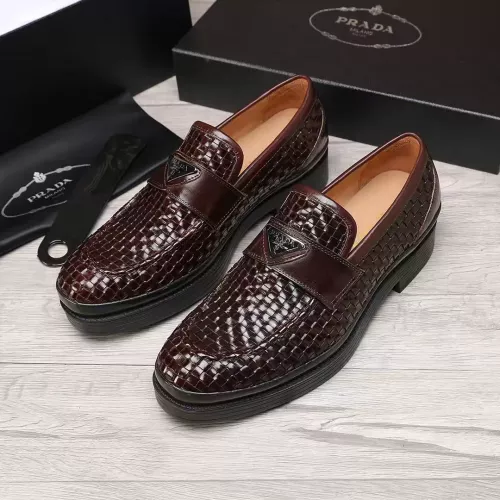Prada Leather Shoes For Men #1373521 $112.00 USD, Wholesale Replica Prada Leather Shoes