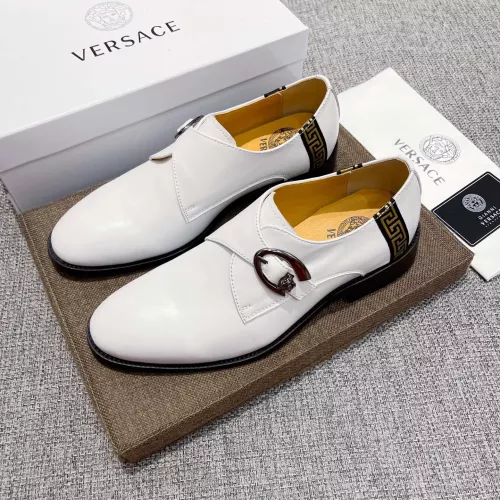 Versace Leather Shoes For Men #1373555 $82.00 USD, Wholesale Replica Versace Leather Shoes