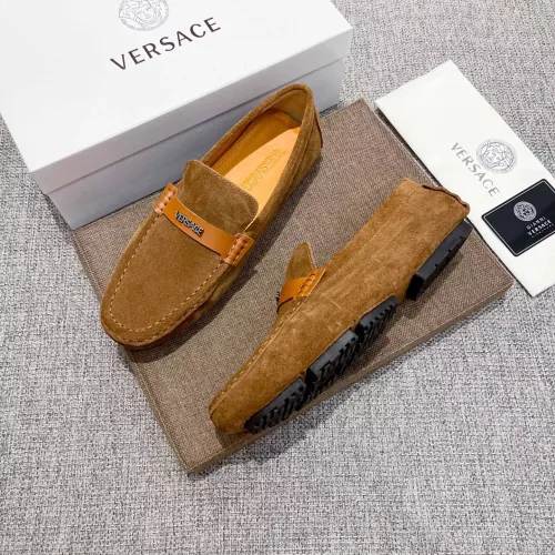 Versace Leather Shoes For Men #1373570 $82.00 USD, Wholesale Replica Versace Leather Shoes