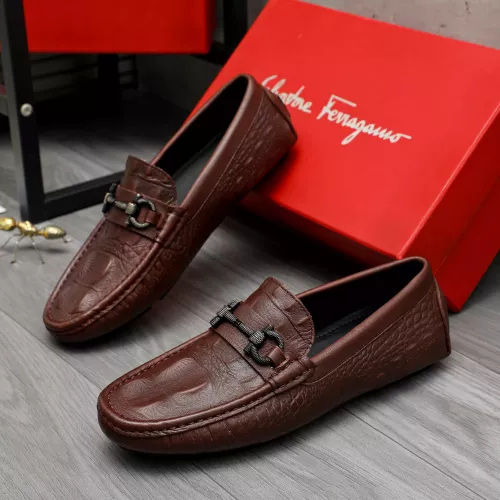 Salvatore Ferragamo Leather Shoes For Men #1373660 $82.00 USD, Wholesale Replica Salvatore Ferragamo Leather Shoes