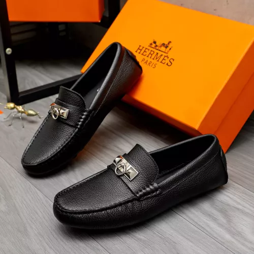 Hermes Leather Shoes For Men #1373668 $82.00 USD, Wholesale Replica Hermes Leather Shoes
