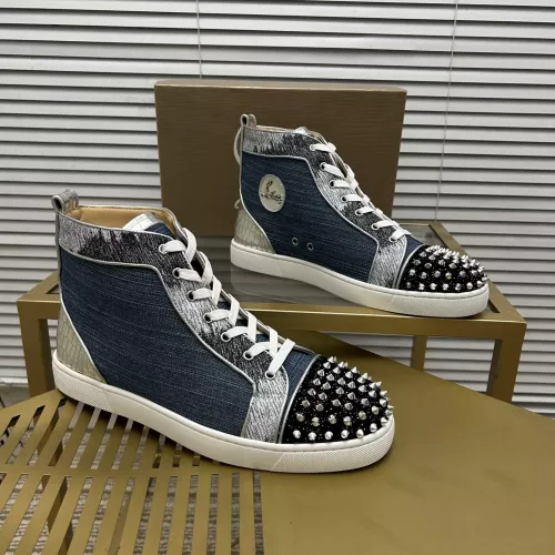 Christian Louboutin High Top Shoes For Men #1373702 $98.00 USD, Wholesale Replica Christian Louboutin High Top Shoes