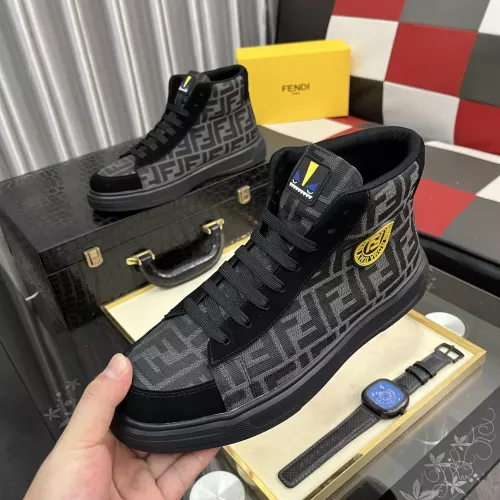 Fendi High Tops Casual Shoes For Men #1373746 $82.00 USD, Wholesale Replica Fendi High Tops Casual Shoes