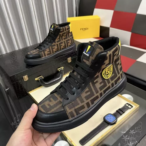 Fendi High Tops Casual Shoes For Men #1373747 $82.00 USD, Wholesale Replica Fendi High Tops Casual Shoes