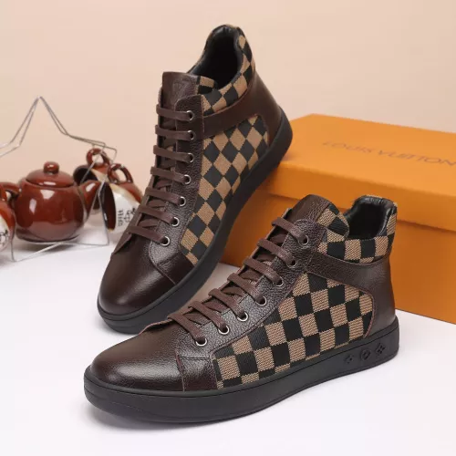 Louis Vuitton High Tops Shoes For Men #1373758 $80.00 USD, Wholesale Replica Louis Vuitton High Tops Shoes