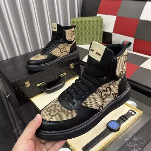 Gucci High Tops Shoes For Men #1373850 $82.00 USD, Wholesale Replica Gucci High Tops Shoes