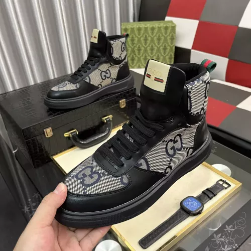 Gucci High Tops Shoes For Men #1373851 $82.00 USD, Wholesale Replica Gucci High Tops Shoes