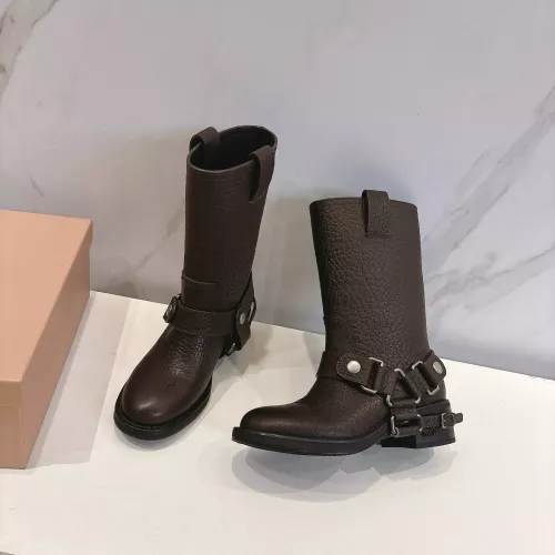MIU MIU Boots For Women #1374067 $145.00 USD, Wholesale Replica MIU MIU Boots