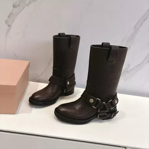 Replica MIU MIU Boots For Women #1374067 $145.00 USD for Wholesale