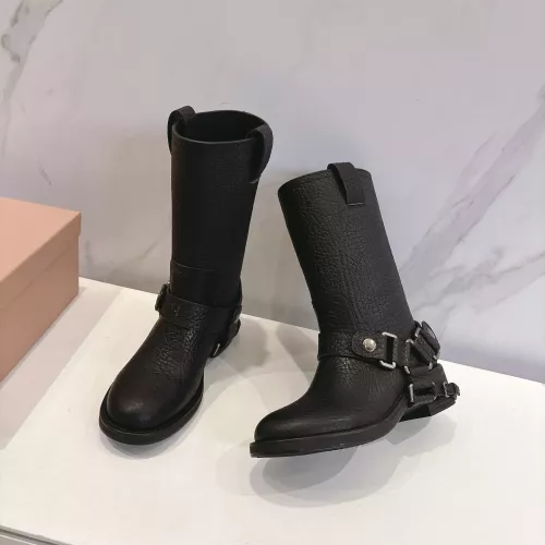 MIU MIU Boots For Women #1374068 $145.00 USD, Wholesale Replica MIU MIU Boots