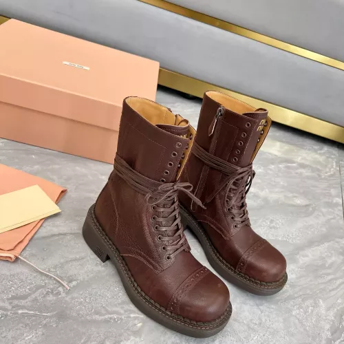 MIU MIU Boots For Women #1374114 $122.00 USD, Wholesale Replica MIU MIU Boots